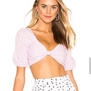 Shay puff sleeve crop top